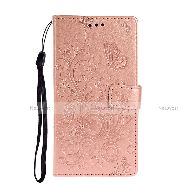 Leather Case Stands Flip Cover T09 Holder for Huawei P40 Pro Rose Gold