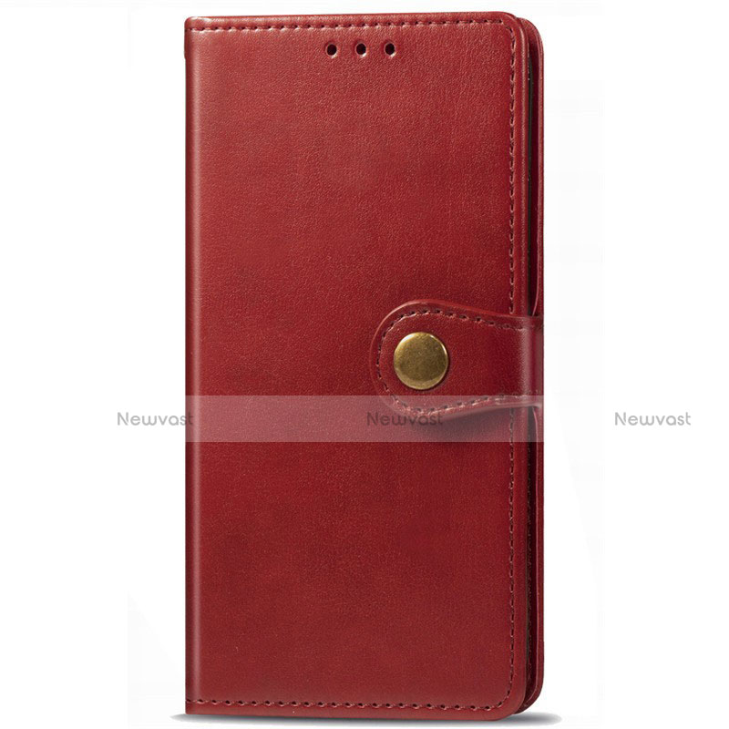Leather Case Stands Flip Cover T09 Holder for Huawei P40 Red