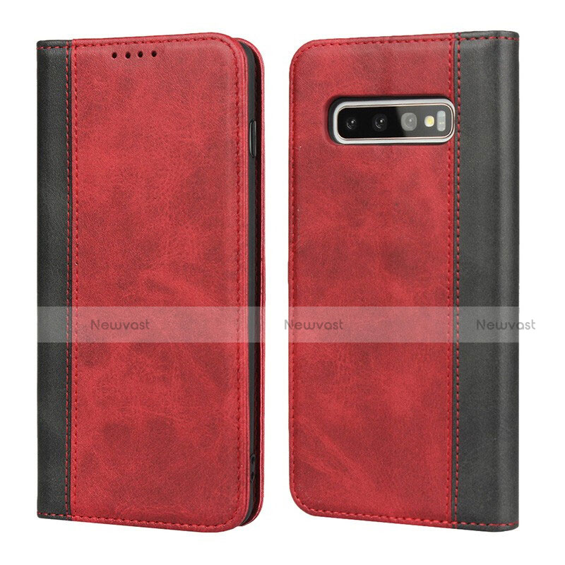 Leather Case Stands Flip Cover T09 Holder for Samsung Galaxy S10