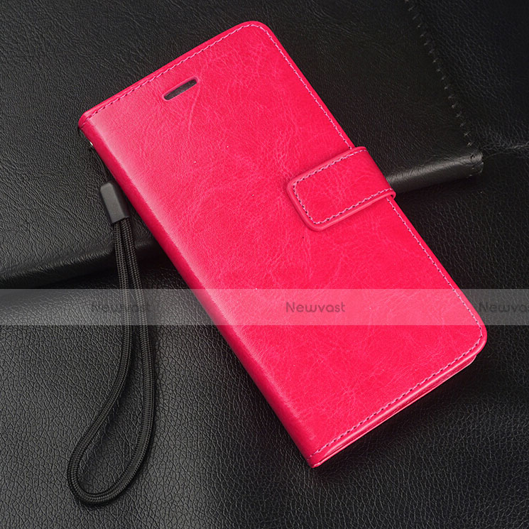Leather Case Stands Flip Cover T09 Holder for Samsung Galaxy S10e Hot Pink