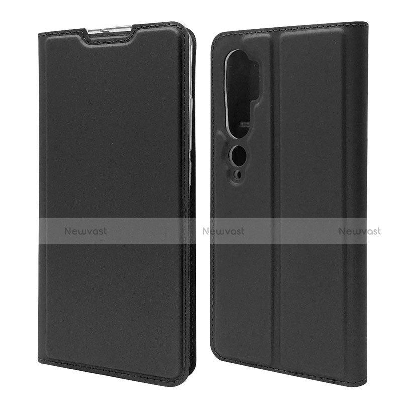 Leather Case Stands Flip Cover T09 Holder for Xiaomi Mi Note 10 Black