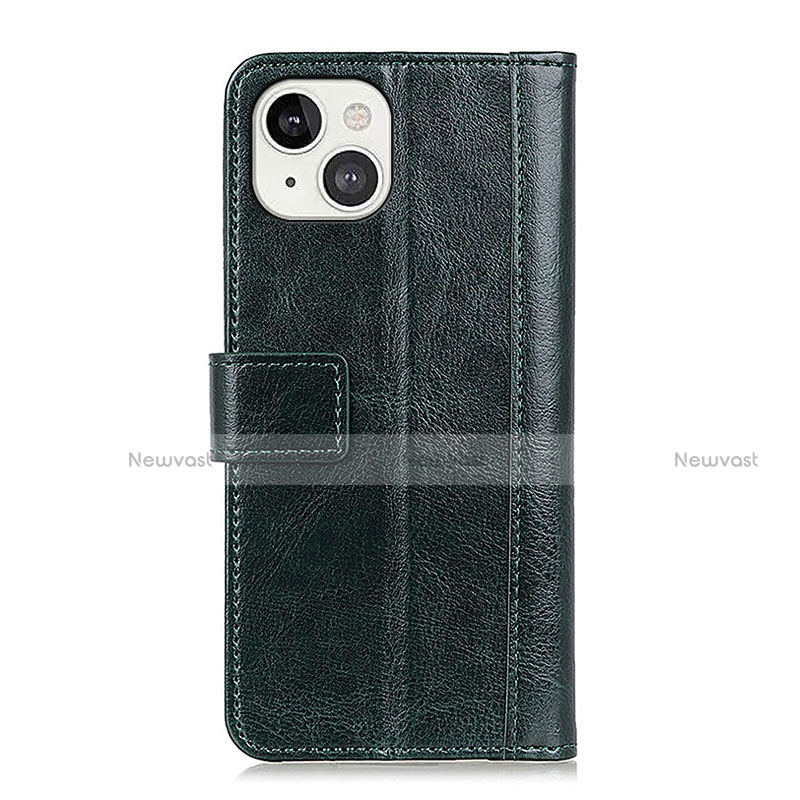 Leather Case Stands Flip Cover T10 Holder for Apple iPhone 13 Mini