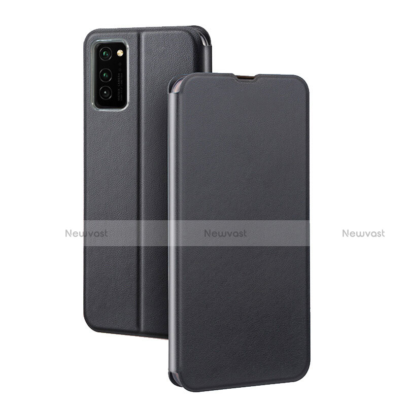 Leather Case Stands Flip Cover T10 Holder for Huawei Honor View 30 5G Black