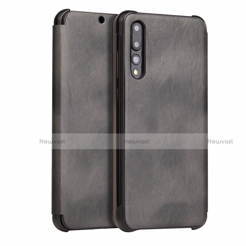 Leather Case Stands Flip Cover T10 Holder for Huawei P20 Pro