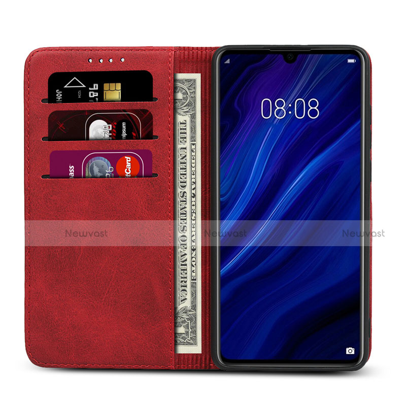 Leather Case Stands Flip Cover T10 Holder for Huawei P30