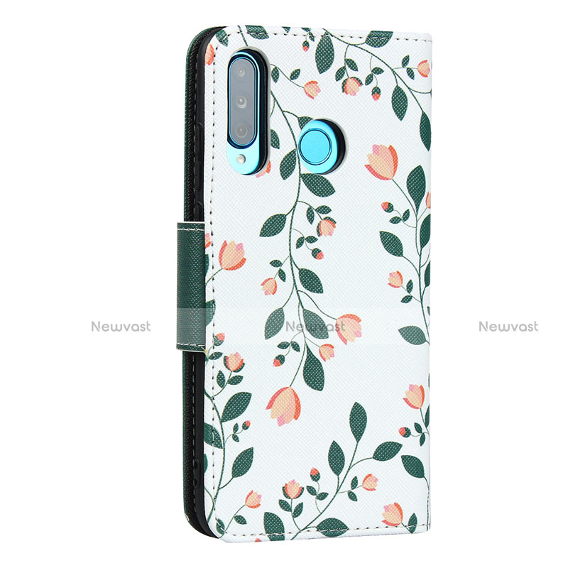 Leather Case Stands Flip Cover T10 Holder for Huawei P30 Lite New Edition