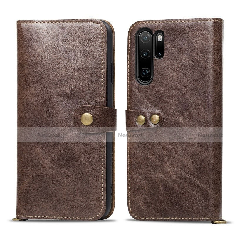 Leather Case Stands Flip Cover T10 Holder for Huawei P30 Pro