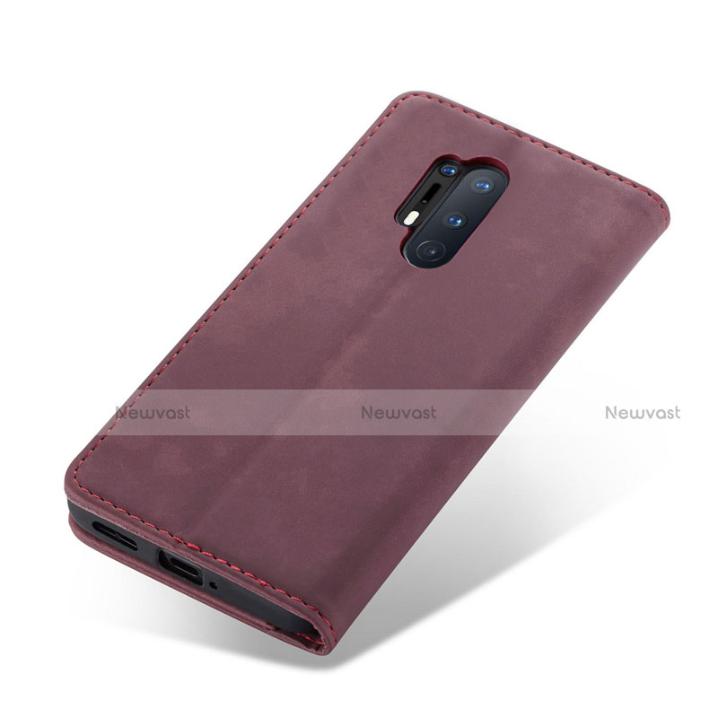 Leather Case Stands Flip Cover T10 Holder for OnePlus 8 Pro