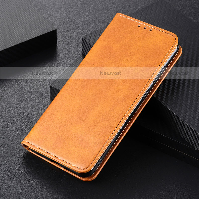 Leather Case Stands Flip Cover T10 Holder for Samsung Galaxy Note 20 Ultra 5G Orange