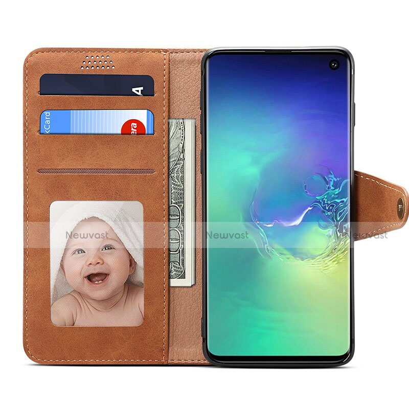 Leather Case Stands Flip Cover T10 Holder for Samsung Galaxy S10 5G