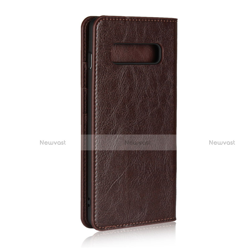 Leather Case Stands Flip Cover T10 Holder for Samsung Galaxy S10 Plus
