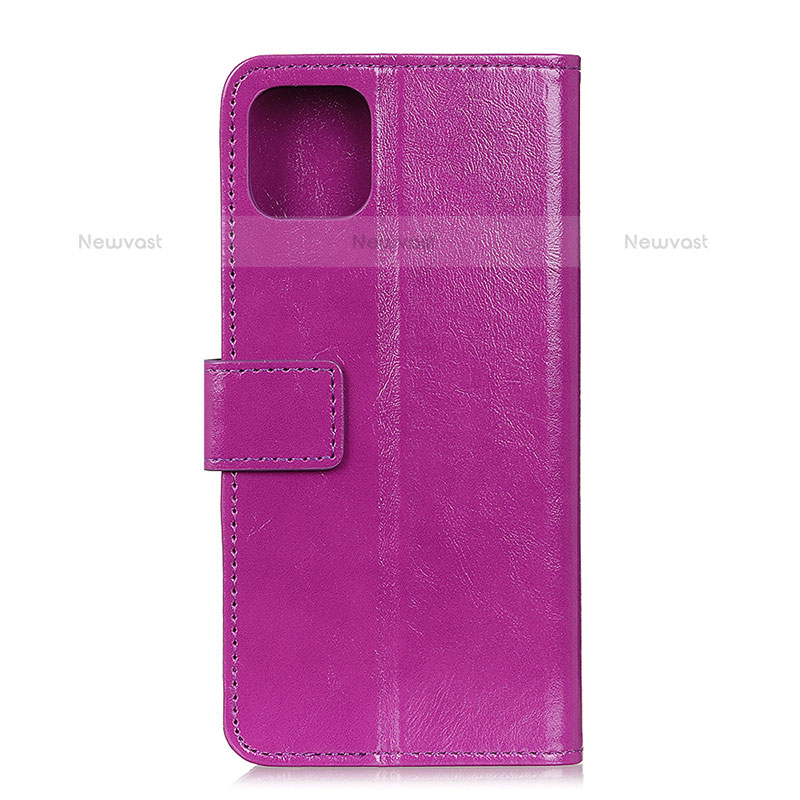 Leather Case Stands Flip Cover T10 Holder for Xiaomi Mi 11 5G Purple