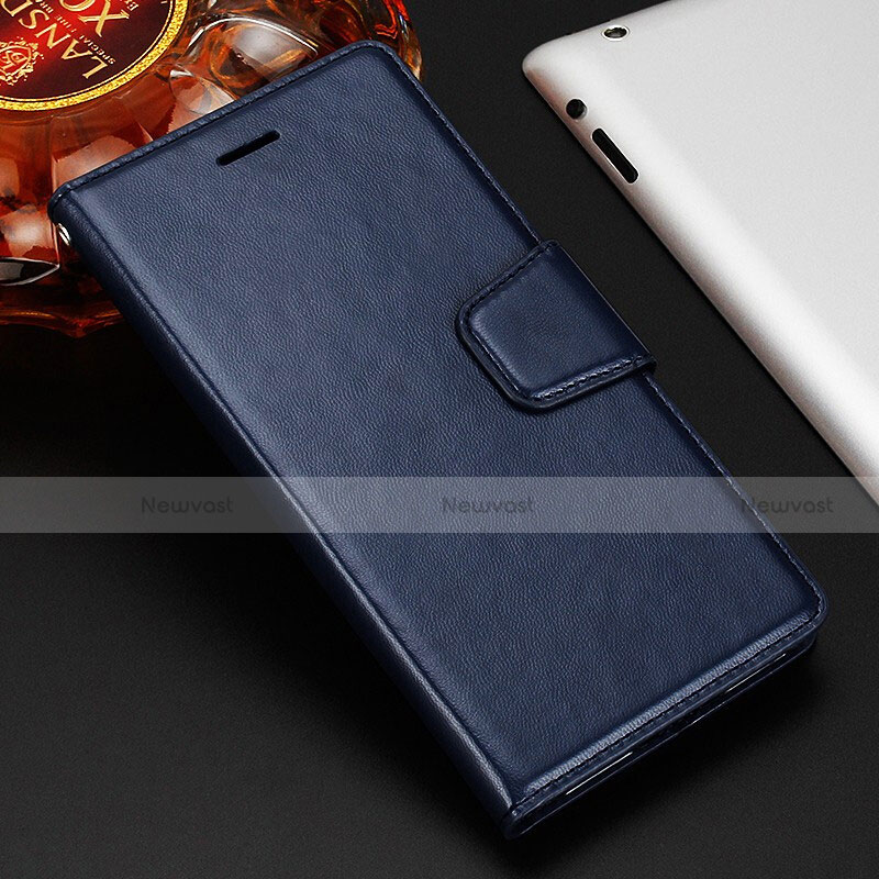 Leather Case Stands Flip Cover T11 Holder for Huawei Mate 20 X 5G Blue