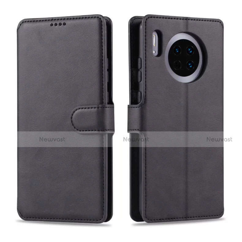 Leather Case Stands Flip Cover T11 Holder for Huawei Mate 30 5G Black
