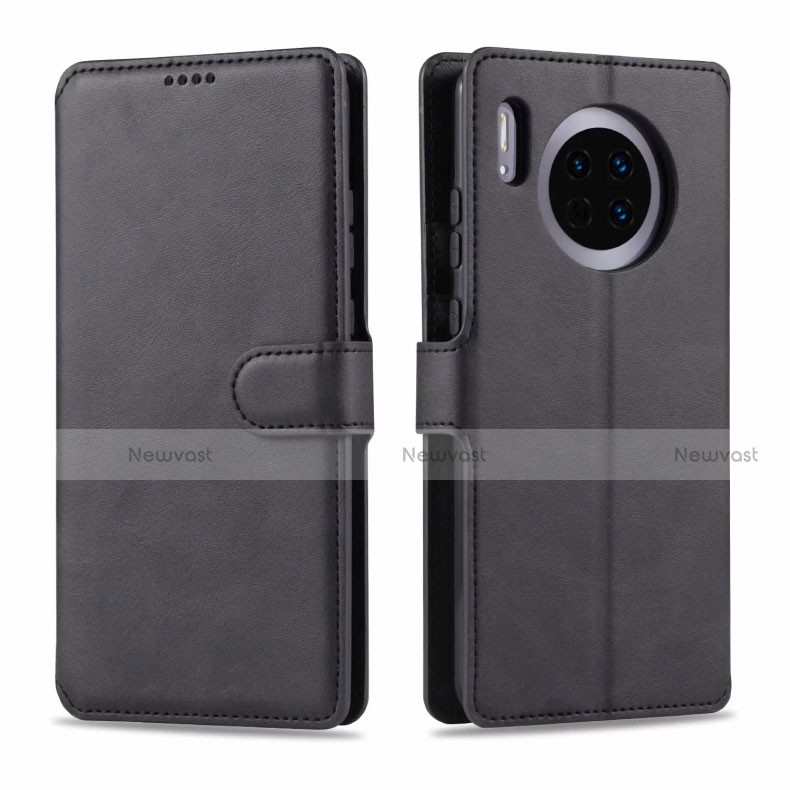 Leather Case Stands Flip Cover T11 Holder for Huawei Mate 30 Black