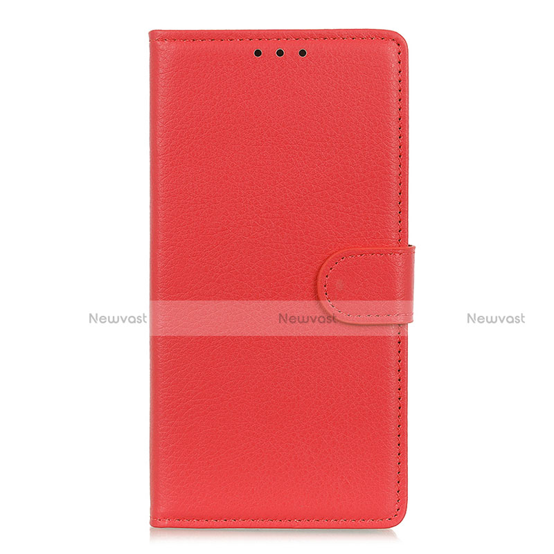 Leather Case Stands Flip Cover T11 Holder for Huawei P Smart (2020) Red
