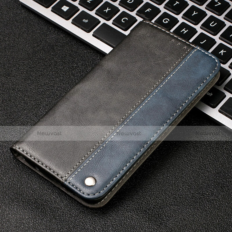 Leather Case Stands Flip Cover T11 Holder for Huawei P20 Pro Blue