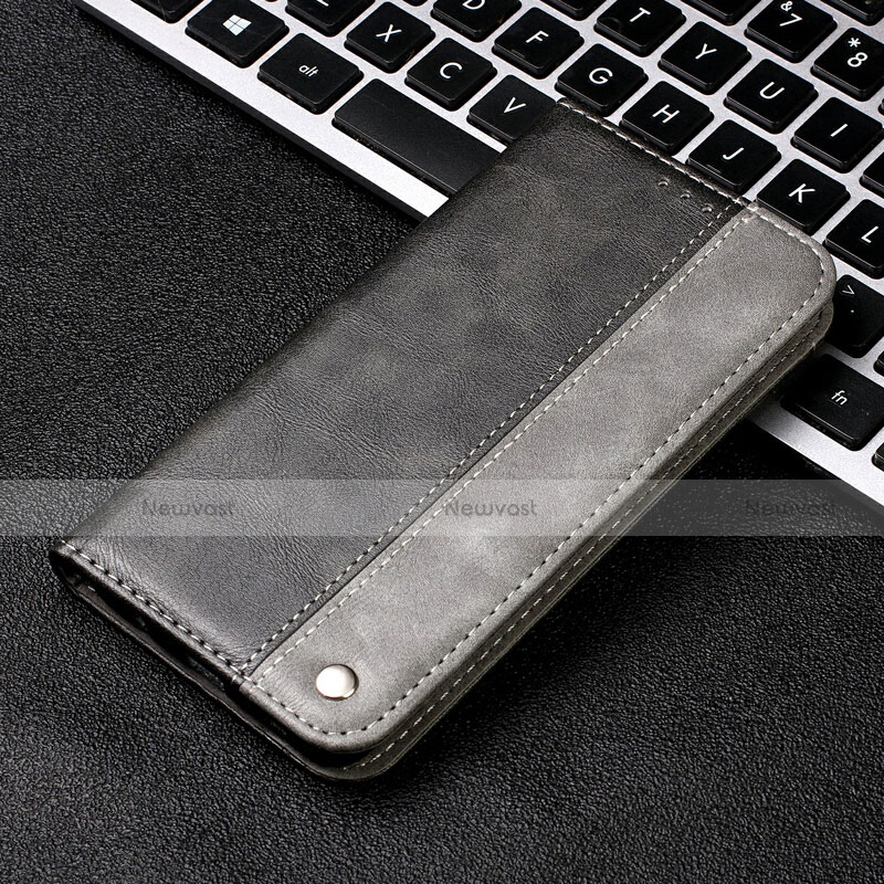 Leather Case Stands Flip Cover T11 Holder for Huawei P20 Pro Gray