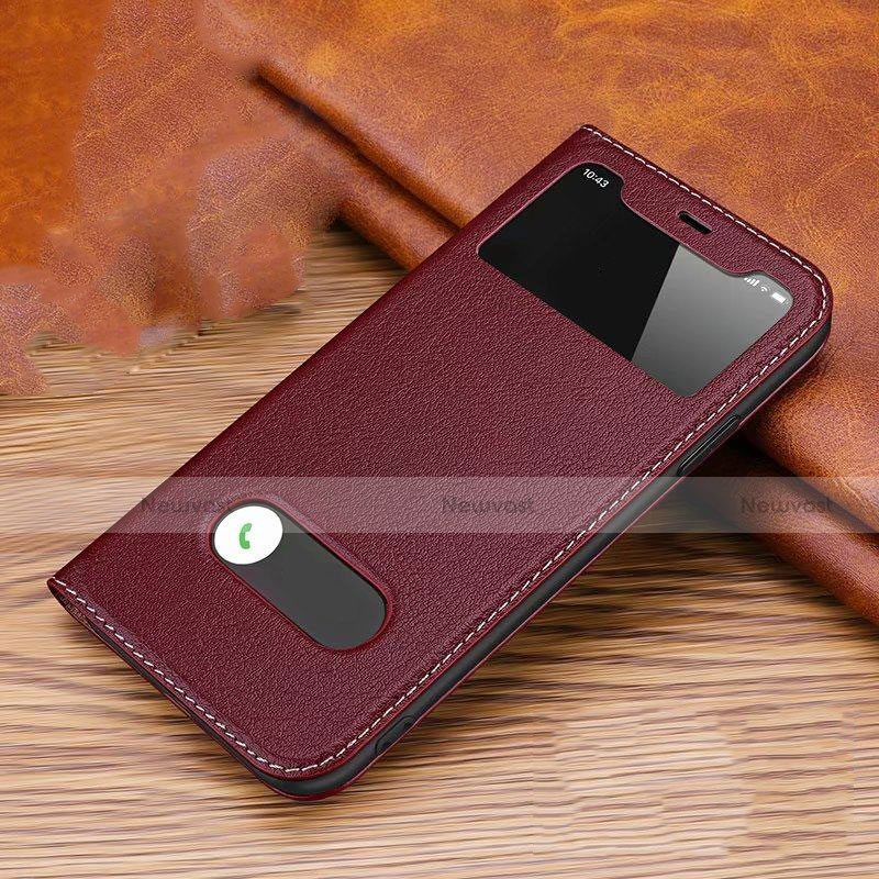 Leather Case Stands Flip Cover T12 Holder for Apple iPhone 11
