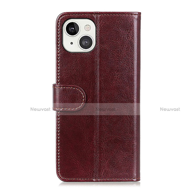 Leather Case Stands Flip Cover T12 Holder for Apple iPhone 13 Mini