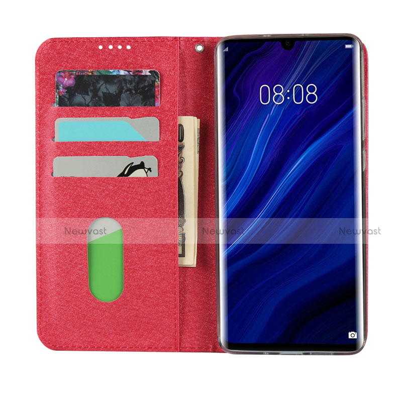 Leather Case Stands Flip Cover T12 Holder for Huawei P30 Pro