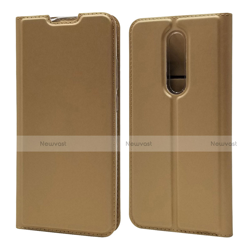 Leather Case Stands Flip Cover T12 Holder for Xiaomi Mi 9T Gold