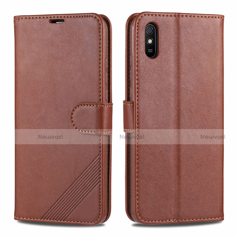 Leather Case Stands Flip Cover T12 Holder for Xiaomi Redmi 9AT