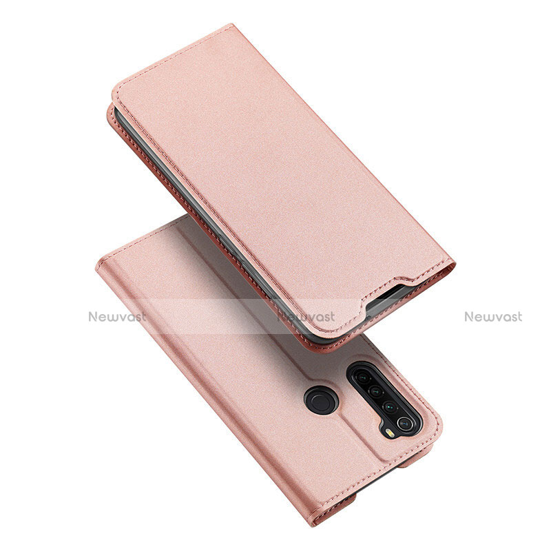 Leather Case Stands Flip Cover T12 Holder for Xiaomi Redmi Note 8 (2021)