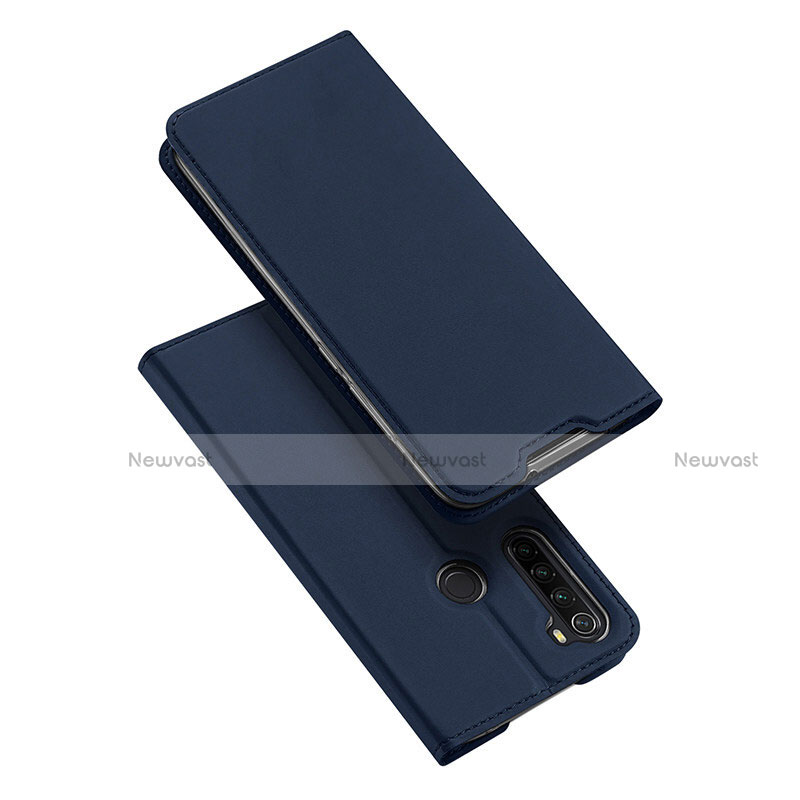 Leather Case Stands Flip Cover T12 Holder for Xiaomi Redmi Note 8 (2021)
