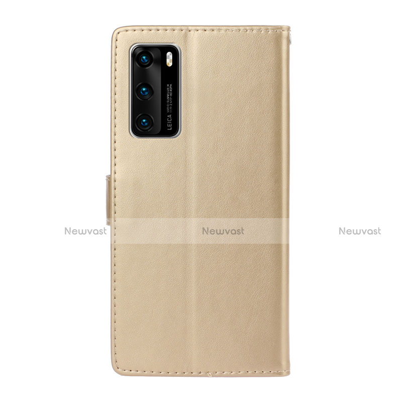 Leather Case Stands Flip Cover T15 Holder for Huawei P40