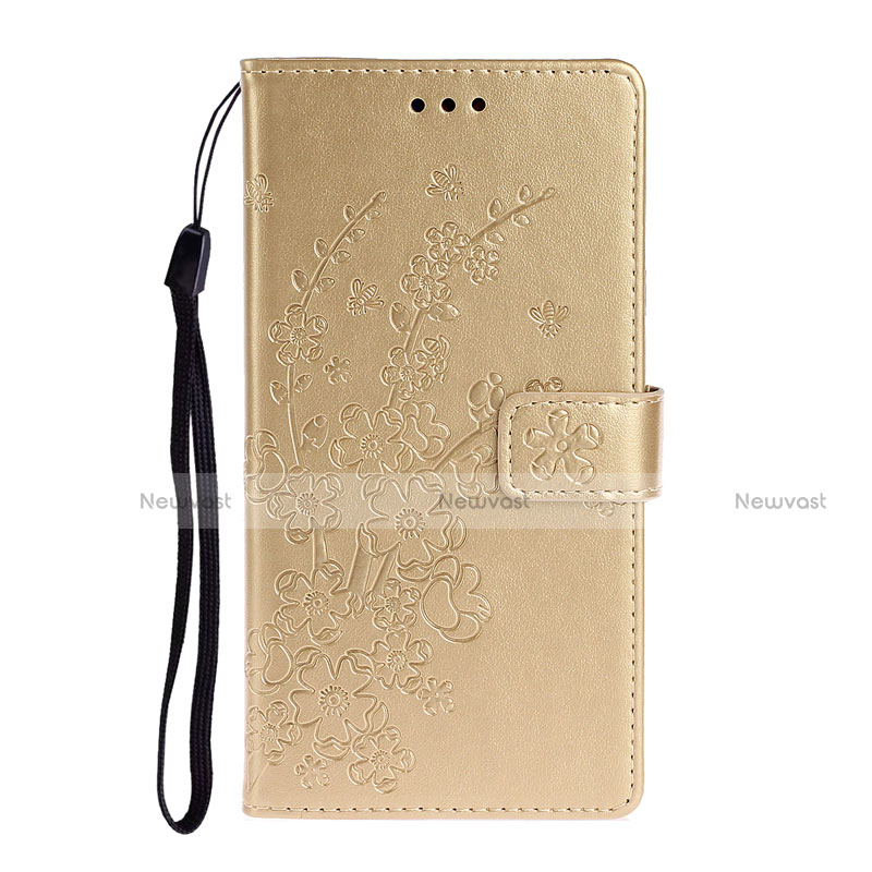 Leather Case Stands Flip Cover T15 Holder for Huawei P40 Gold