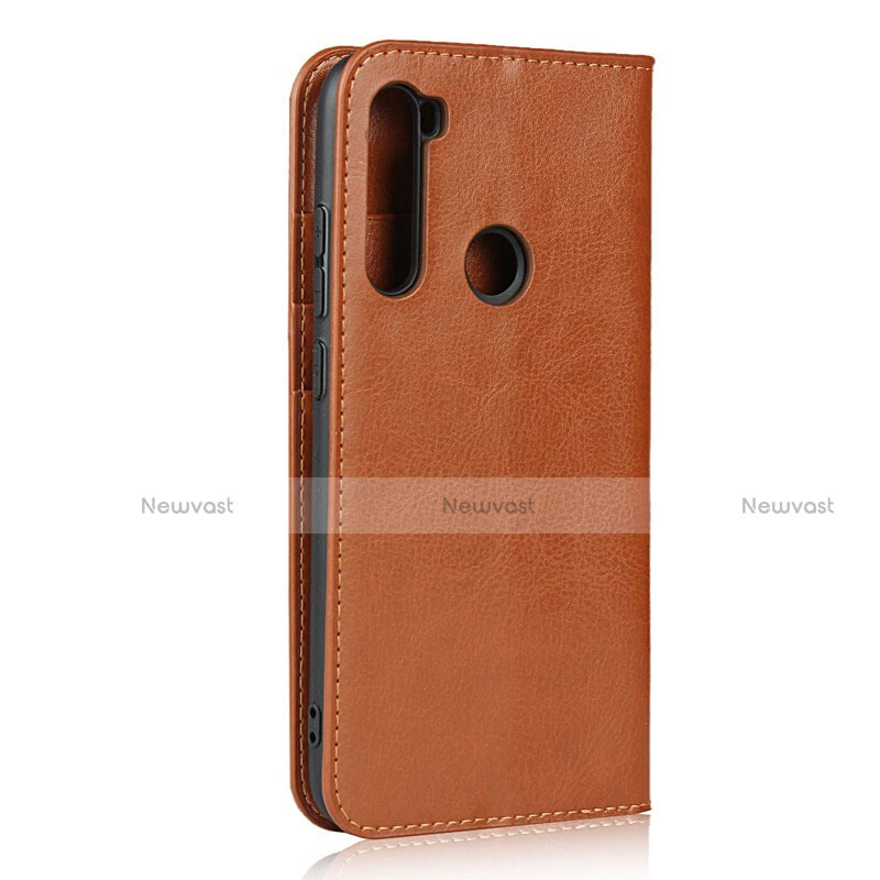 Leather Case Stands Flip Cover T15 Holder for Xiaomi Redmi Note 8 (2021)