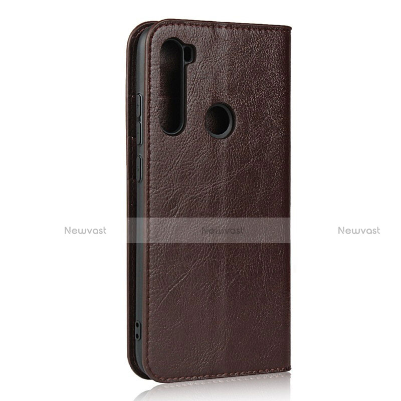 Leather Case Stands Flip Cover T15 Holder for Xiaomi Redmi Note 8 (2021)