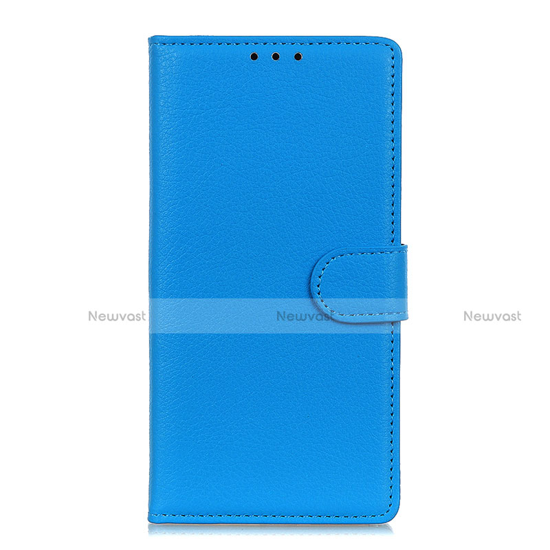 Leather Case Stands Flip Cover T16 Holder for Samsung Galaxy Note 20 5G Sky Blue