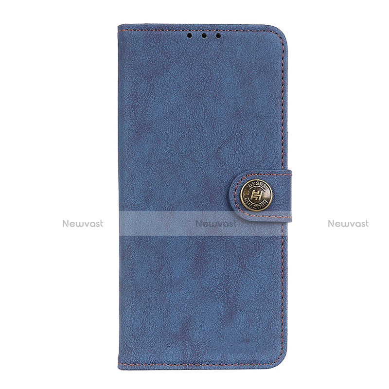 Leather Case Stands Flip Cover T17 Holder for Samsung Galaxy Note 20 5G Blue