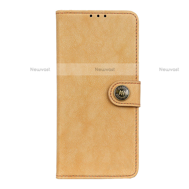 Leather Case Stands Flip Cover T17 Holder for Samsung Galaxy Note 20 Ultra 5G Yellow