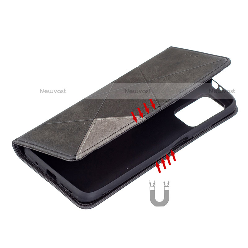Leather Case Stands Flip Cover T17 Holder for Xiaomi Poco M3