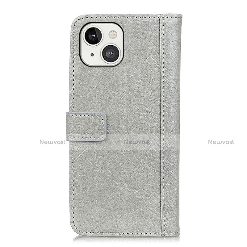 Leather Case Stands Flip Cover T18 Holder for Apple iPhone 13 Mini