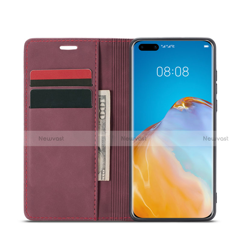 Leather Case Stands Flip Cover T18 Holder for Huawei P40