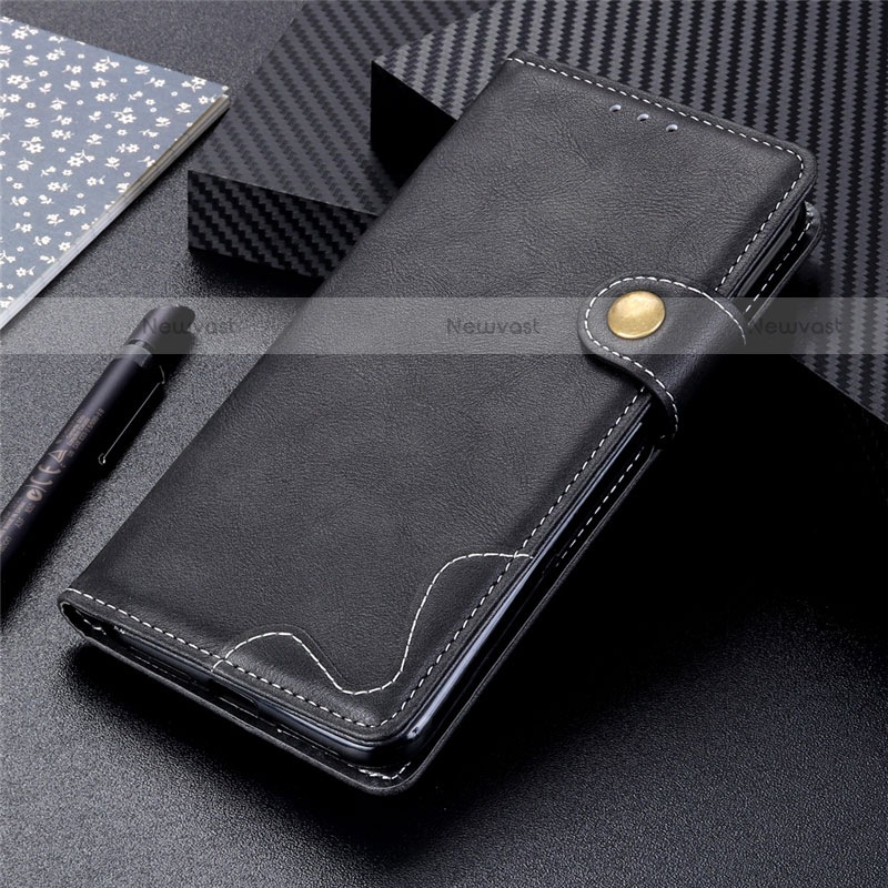 Leather Case Stands Flip Cover T18 Holder for Samsung Galaxy Note 20 Ultra 5G Black