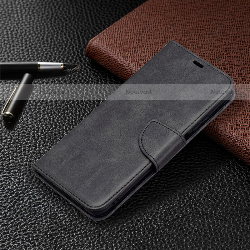 Leather Case Stands Flip Cover T18 Holder for Xiaomi Poco M3 Black