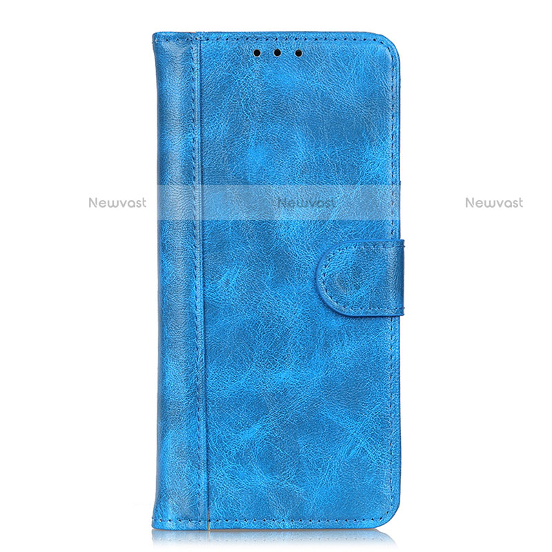 Leather Case Stands Flip Cover T21 Holder for Samsung Galaxy Note 20 Ultra 5G Sky Blue