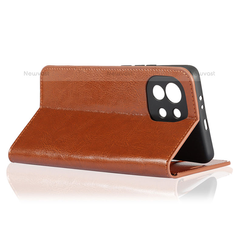 Leather Case Stands Flip Cover T21 Holder for Xiaomi Mi 11 Lite 5G