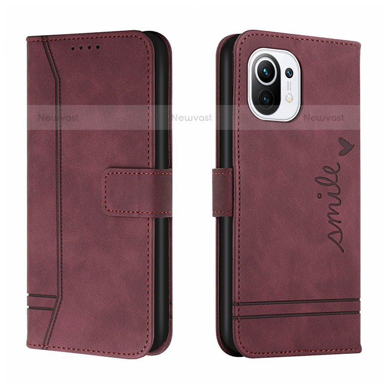 Leather Case Stands Flip Cover T22 Holder for Xiaomi Mi 11 5G