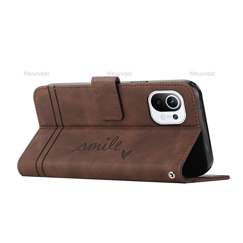 Leather Case Stands Flip Cover T22 Holder for Xiaomi Mi 11 5G