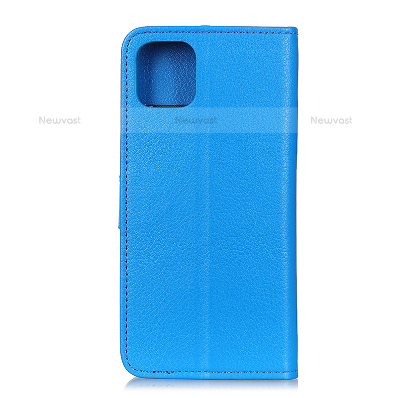 Leather Case Stands Flip Cover T25 Holder for Xiaomi Mi 11 5G Sky Blue