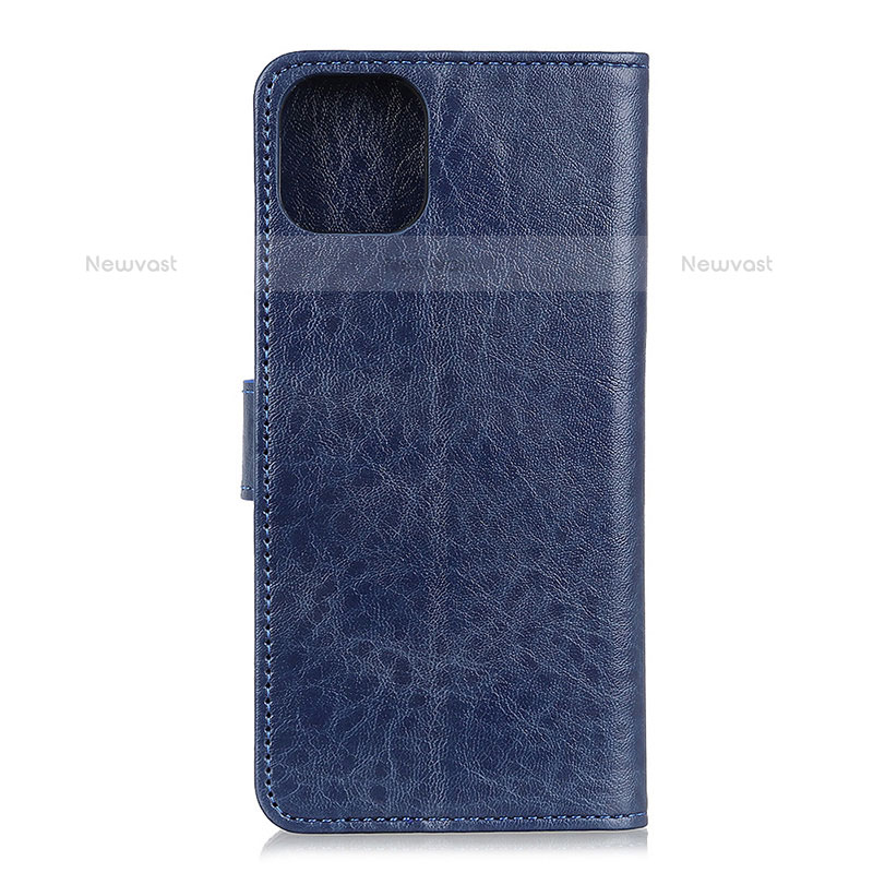 Leather Case Stands Flip Cover T26 Holder for Xiaomi Mi 11 5G Blue