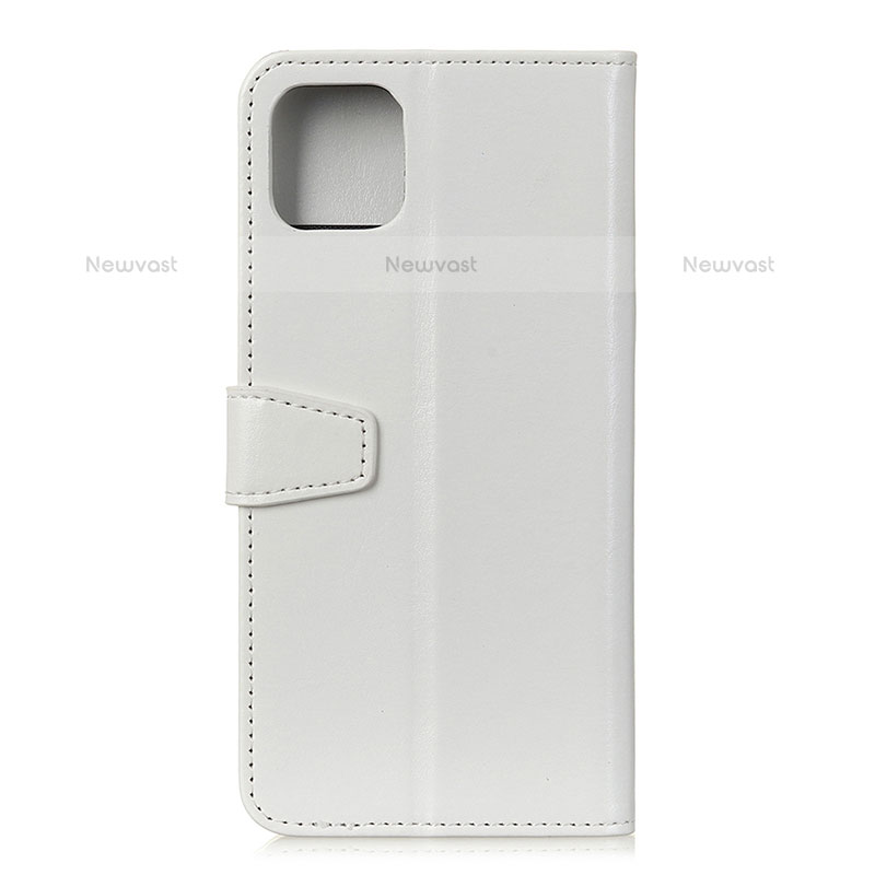 Leather Case Stands Flip Cover T28 Holder for Xiaomi Mi 11 5G White