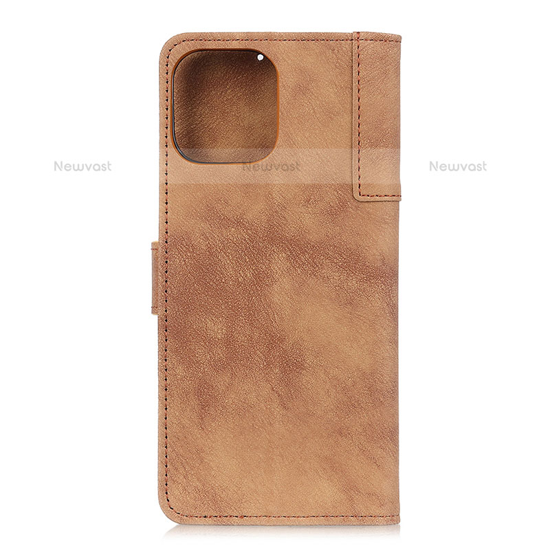 Leather Case Stands Flip Cover T29 Holder for Xiaomi Mi 11 Lite 5G Brown