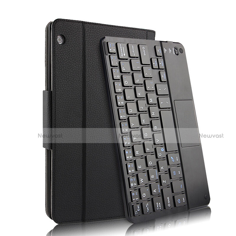 Leather Case Stands Flip Cover with Keyboard for Huawei MediaPad M3 Lite 10.1 BAH-W09 Black